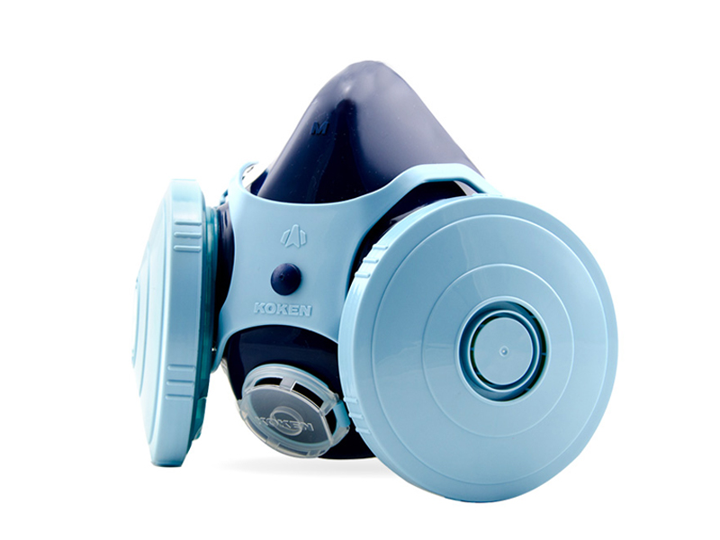 KOKEN/興研進口1021R-07防塵面具雙濾棉濾芯焊接礦業(yè)視野廣輕便(圖2)