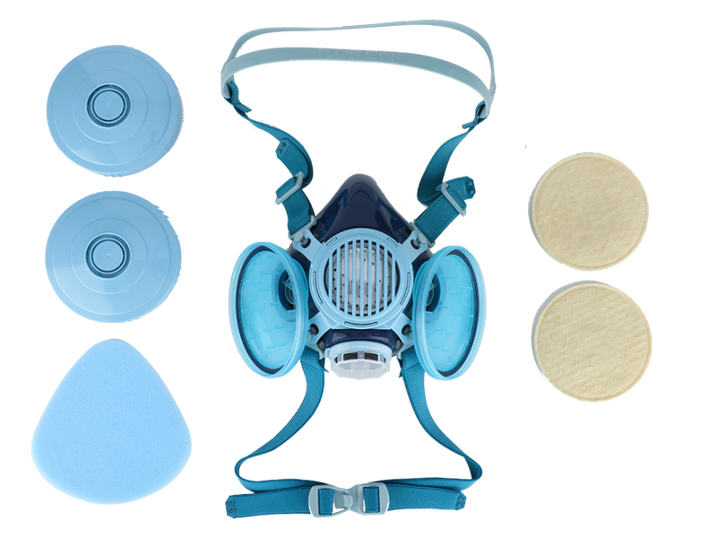 KOKEN/興研進口1091D-04防塵面具雙濾棉濾芯焊接礦業(yè)視野廣輕便(圖5)